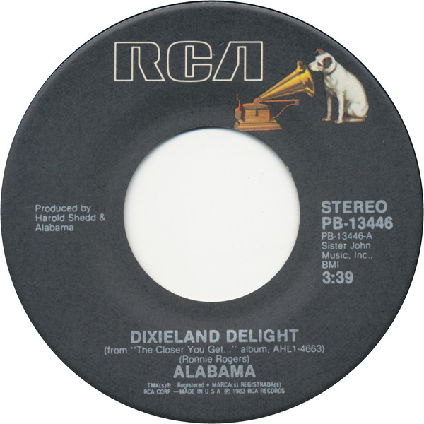 The Daily Orca-All My Records-Alabama-Dixieland Delight/Very Special Love