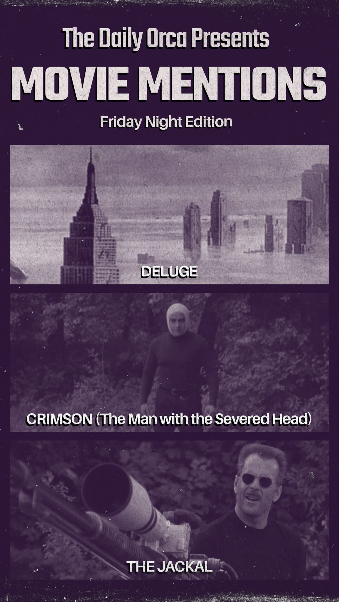 The Daily Orca - Movie Mentions